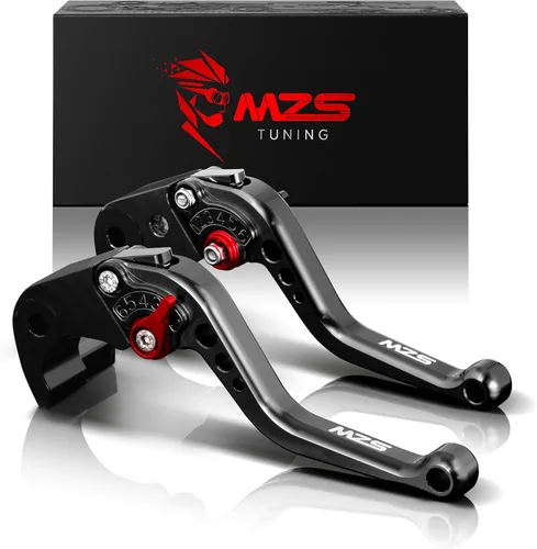 Vista 14 de MZS - Palancas de embrague/freno cortas ajustables para motocicleta, color negro, CNC, compatibles con Z900 17-24 / Z650 Z650RS EX650 ER6F 17-25