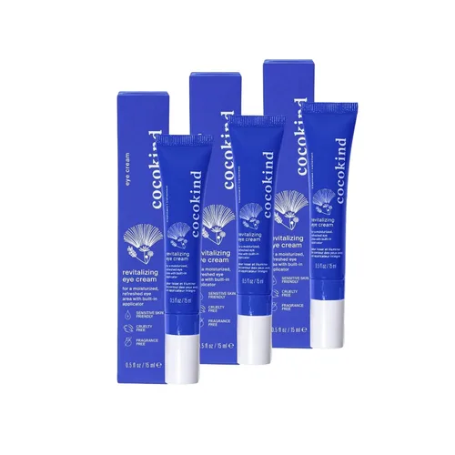 Vista 9 de Cocokind Crema revitalizante para ojos, desinfla y reduce las líneas finas y las arrugas, crema para un área de ojos más firme y brillante