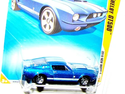 Vista 3 de Hot Wheels 2010-001 Nuevos Modelos #1 AZUL '67 Shelby GT500 Escala 1:64