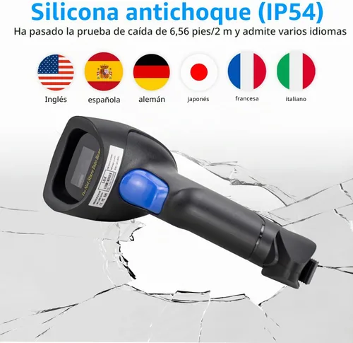 Vista 3 de NetumScan Escáner de código de barras Bluetooth 1D, 3 en 1, escáner inalámbrico automático de código de barras USB CCD lector de código de barras