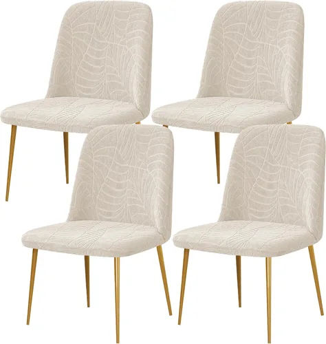 Vista 19 de Gollense Fundas de silla con respaldo curvado para comedor, fundas modernas de mediados de siglo, protector de asiento de silla semicírculo