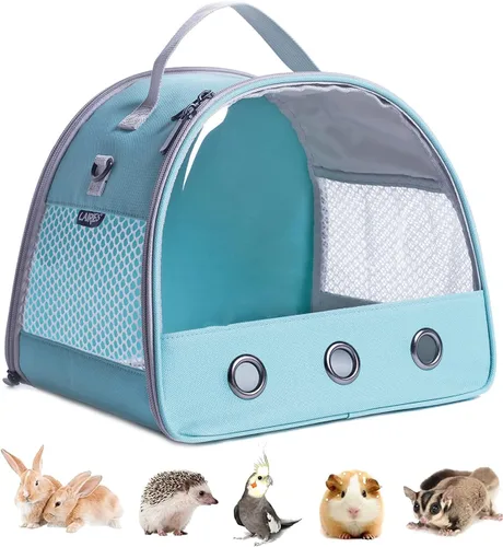 Vista 19 de Mochila de conejillo de indias, burbuja de cápsula espacial con ventana para animales pequeños, mochila para conejillo de indias, pájaro, conejito