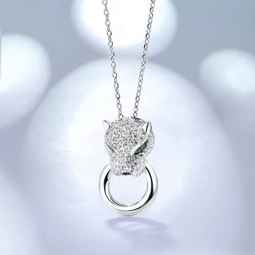 Vista 4 de Santuzza Colgante de plata de ley 925 con piedras preciosas animales para mujer