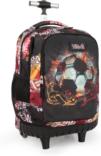 Vista 24 de Tilami Mochila con ruedas para niños y niñas, astronauta