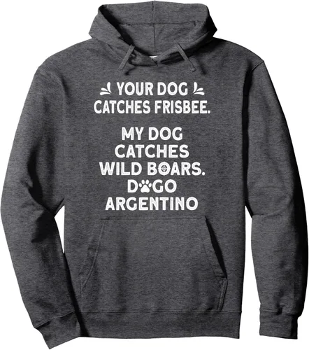 Vista 3 de Sudadera con capucha argentina Dogo para entrenamiento de caza de perros Dogo Argentino, Negro