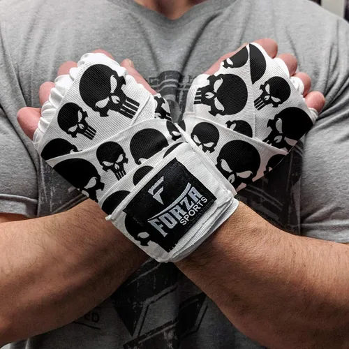 Vista 16 de Forza Sports Vendas de boxeo y MMA estilo mexicano de 180" Concientización sobre el autismo Azul