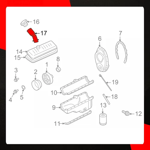 Vista 7 de Tubo de llenado de aceite de motor 917-412 compatible con Chevrolet Blazer Tahoe Silverado GMC Sierra C/K 1500 2500 3500 Reemplazar 12570623