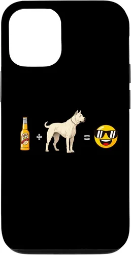 Vista 4 de iPhone 15 Plus Dogo Argentino + Beer Dog Dad Happy Men Pet Lover Case
