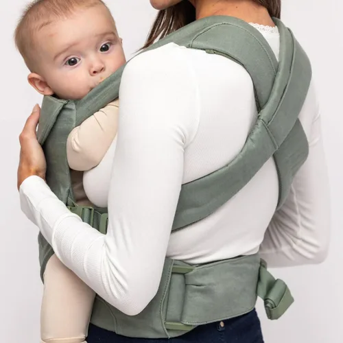 Vista 6 de WildBird - Portabebés con Hebilla Aerial - 2-24 Meses - Grande (L-4XL) Acadian - Transporte Frontal o Posterior - Correas Cruzadas, Soporte Lumbar