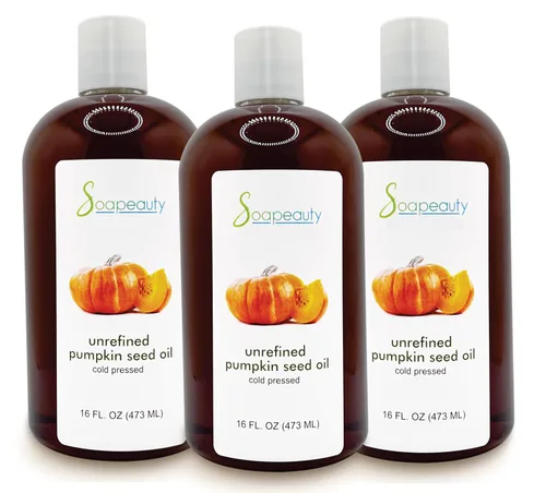 Vista 13 de Soapeauty Aceite virgen de semilla de calabaza cruda para el crecimiento de la piel y el cabello, remedio de aceite 100% puro, prensado en frío