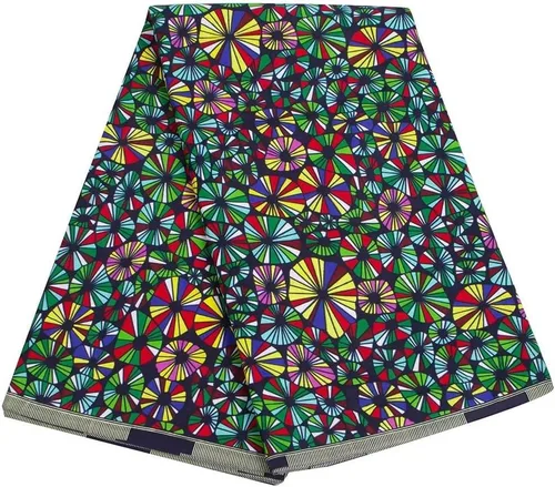 Vista 9 de La cera real africana imprime el material 6 yardas 1254 del algodón de Ankara de la tela