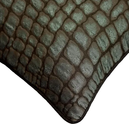 Vista 20 de The HomeCentric Funda de almohada con cremallera, funda de cojín azul de 12 x 12 pulgadas, funda de cojín de algodón bordado para sofá, diseño