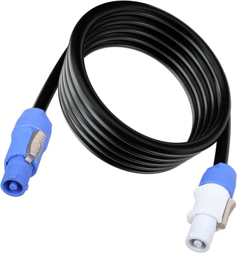 Vista 11 de Cable de alimentación PowerCon de 3 pines, entrada a salida, cable de extensión de alimentación de 12 AWG, se adapta a luz de escenario, haz