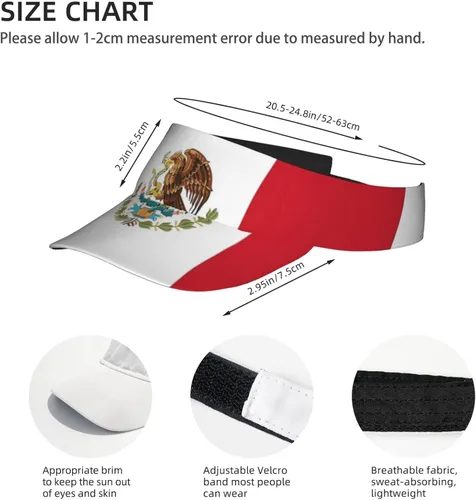Vista 4 de Divertida bandera deportiva con visera para hombres y mujeres, sombreros de ala ancha, ajustable, para verano, playa dominicana, gorra para el sol