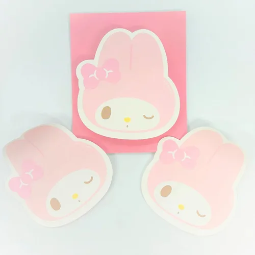 Vista 3 de My Melody - Bloc de notas pegajoso, suministros de papelería para escuela, oficina