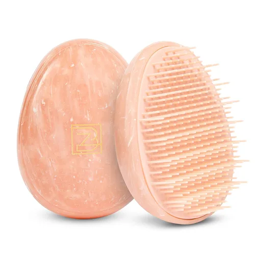 Vista 8 de Cepillo de viaje – Mini desenredante de pelo para mujeres, adolescentes y niños – masajeador sensorial del cuero cabelludo – Pequeño peine portátil