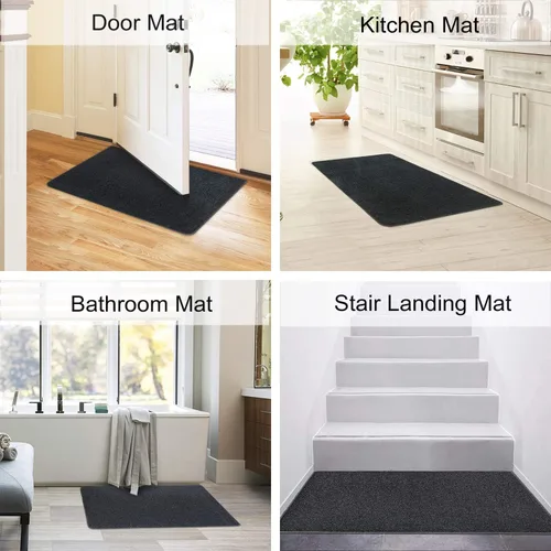 Vista 4 de PURE ERA Alfombra Antideslizante para Escaleras, Tapete Adhesivo, Antideslizante, Resistente al Deslizamiento, Felpudo para Interiores, Alfombra