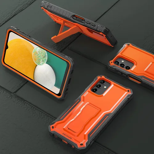 Vista 6 de ExoGuard Funda para Samsung Galaxy A13 5G, funda de goma resistente a los golpes con protector de pantalla para teléfono Samsung A13 5G, soporte