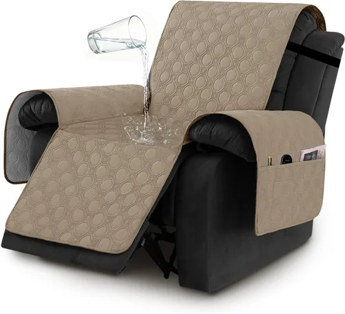 Vista 17 de H.VERSAILTEX Funda 100% Impermeable para Silla Gruesa y Duradera Fundas para Sofá para Perros Protector de Sofá Triple Antideslizante Fundas
