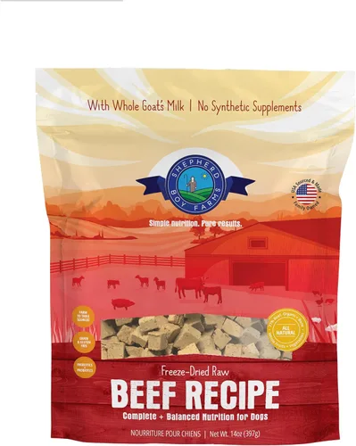 Vista 15 de Shepherd Boy Farms Alimento crudo liofilizado para perros, receta de cocodrilo, totalmente natural, sin sintéticos, fabricado en Estados Unidos