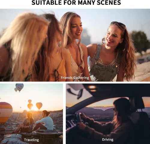Vista 5 de Kepoita Gafas de sol de gran tamaño para mujer parte superior plana protección futurista diseño de lentes grandes gafas de una pieza Gris