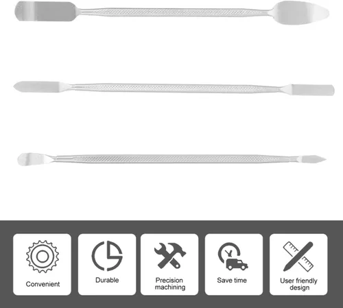 Vista 8 de ULTECHNOVO Kit de herramientas de palanca de Spudger para computadora portátil, batería móvil, reloj de metal Spudger, juego de herramientas