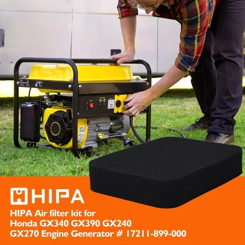 Vista 3 de HIPA GX390 GP5500 Filtro de aire para Generac GP6500 RS5500 RS7000E GP7500 H5500 H7500 Generador Honda GX270 GX240 GX340 Piezas del motor