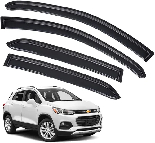 Vista 34 de Protección contra la lluvia para 4Runner 2010-2022, deflectores de ventana lateral con cinta adhesiva para 4Runner, viseras de ventana para autos