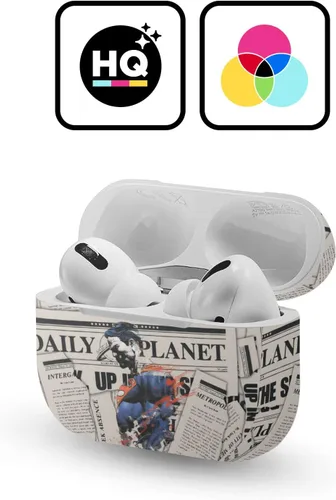 Vista 2 de Head Case Designs Calcomanía de vinilo con licencia oficial de Superman DC Comics 80th Anniversary Newspaper Comics y Logos, vinilo compatible