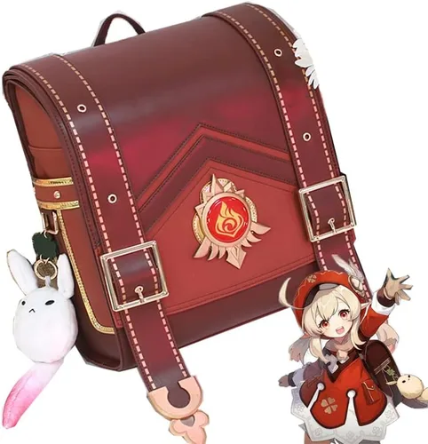 Vista 9 de NW Anime Genshin Impact Klee Spark Knight Linda mochila de juego Proyecto Klee Bolsas de hombro Lolita Bolsa Cosplay Regalos, Eed, Mochila y muñeca