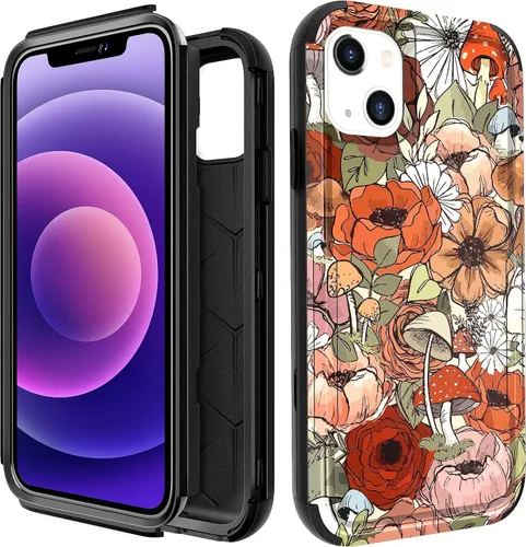 Vista 80 de Funda para iPhone SE 2020/2022/3ª generación, para iPhone 8/7, funda protectora resistente con diseño de flor linda para mujeres, hombres, niñas