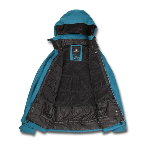 Vista 3 de Volcom Shelter 3D - Chaqueta con capucha para mujer, con aislamiento elástico, para snowboard, esquí, invierno
