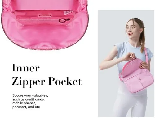 Vista 5 de Bolso cruzado para mujer, bolsa de festival para toda la noche, con correa ajustable, bolso de nailon para viajes, trabajo, casual, al aire libre