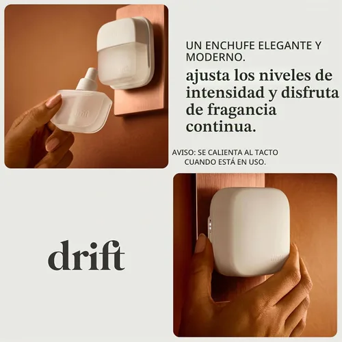 Vista 4 de Drift - Juego de inicio de difusor de aromas para el hogar en Open Air, difusor ajustable y de larga duración, ingredientes limpios y seguro