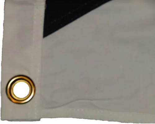 Vista 3 de AES Bandera bordada de algodón con cruz de Escocia bordada de 3 x 5 pies, 100% algodón