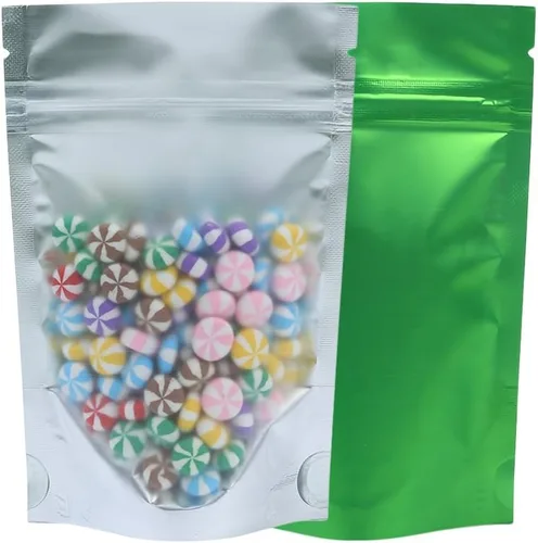 Vista 16 de 100 Bolsas de color mate de doble cara que se sostienen en posición vertical