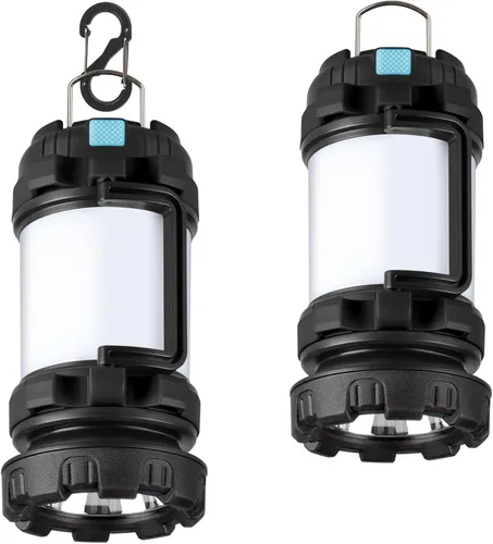 Vista 11 de 1 unidad de linterna de camping, luz LED para exteriores recargable, linternas con 1000 lúmenes, 6 modos, banco de energía de 4000 mAh, impermeable