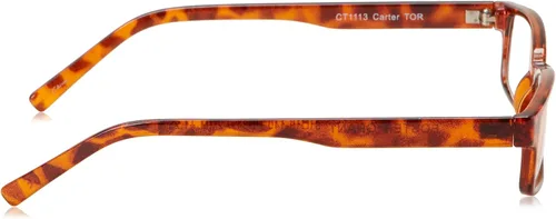 Vista 3 de Foster Grant Gafas de lectura rectangulares Carter para hombre, Negro/Transparente