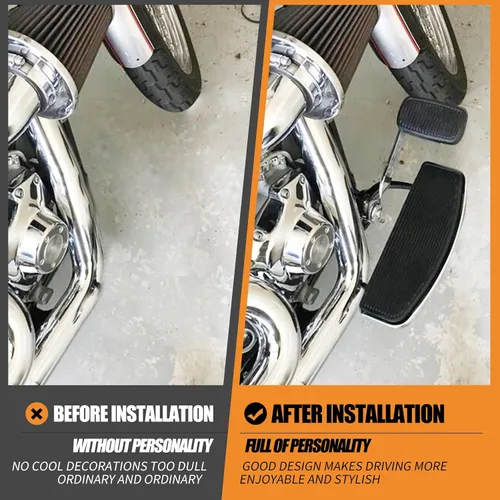 Vista 3 de Kit de Controles Delanteros Estriberas Clavijas Palancas Conjunto de Varillaje Compatible con Harley Dyna Street Bob FXDB Super Glide Custom FXDC