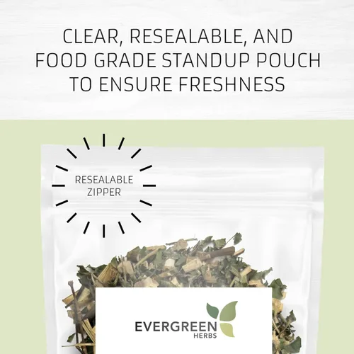 Vista 2 de Evergreen Herbs Hierba de corteza de Cocolmeca – 1 libra Greenbrier, sarsaparilla, Smilax – Bolsa resellable para garantizar la frescura