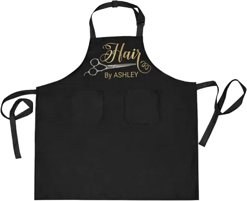 Vista 16 de Delantal unisex personalizado para peluqueros – bata ajustable para estilista – Regalos personalizados