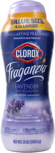 Vista 13 de Clorox Fraganzia Cristales Potenciadores de Aroma para Lavandería en Aroma de Madera de Cedro y Salvia - Perlas Perfumadas Frescas para el Lavado