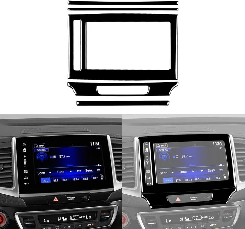 Vista 42 de 4 calcomanías para auto con diseño de pilar en el interior del espejo retrovisor compatible con Ridgeline 2017 2018 2019 2020/Passport