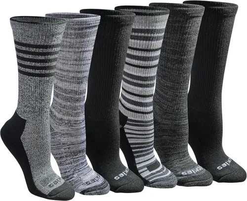 Vista 20 de Dickies Women's Dri-Tech Fashion Moisture Control Crew Socks (6, 12 Pairs)