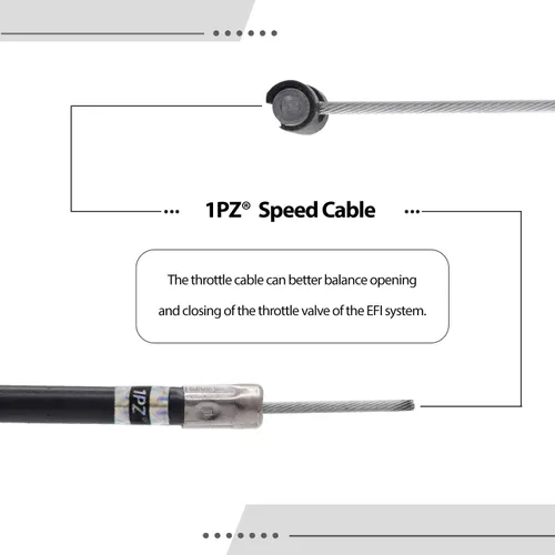 Vista 6 de 1PZ CA2-48T Premium 48" Cable de control del acelerador de 48 pulgadas para Mini Bike Go Kart