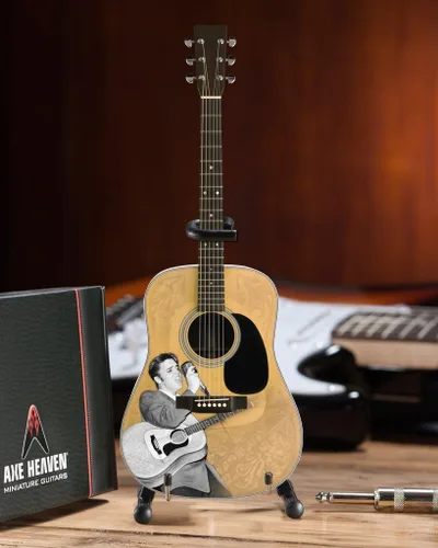 Vista 2 de AXE HEAVEN Licencia Elvis Presley '55 Tribute Acoustic Mini Guitarra Réplica (EP-360)