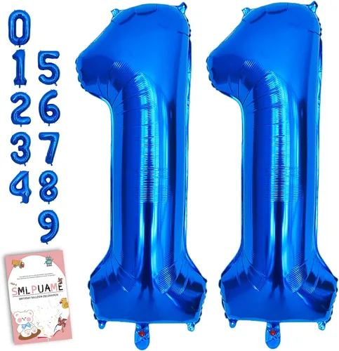 Vista 172 de Globos grandes de 40 pulgadas de números del 0 al 9, globos numéricos para decoración de fiesta de cumpleaños, globos de helio de aluminio