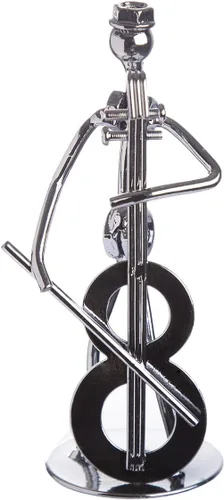 Vista 2 de Home Decor - Alambres y tornillos de hierro fundido, estatua/figura (reproductor de cello)