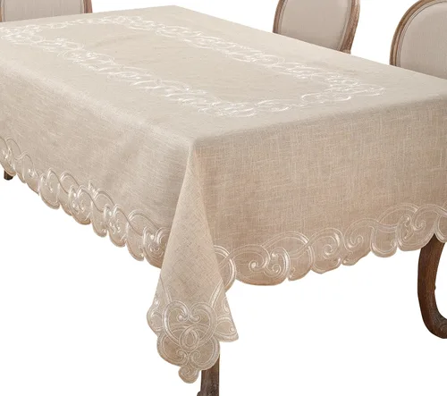 Vista 8 de SARO LIFESTYLE QX168 - Mantel individual de 4 piezas, 14 x 20 pulgadas, natural