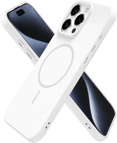 Vista 250 de Oakxco Funda de Silicona Mag Safe para iPhone 12 Pro Max, Funda Magnética Delgada y Fina Compatible con Carga Inalámbrica MagSafe, Bonita Funda